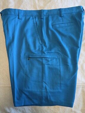 Izod Men's Athletic Golf Shorts in Bright Blue